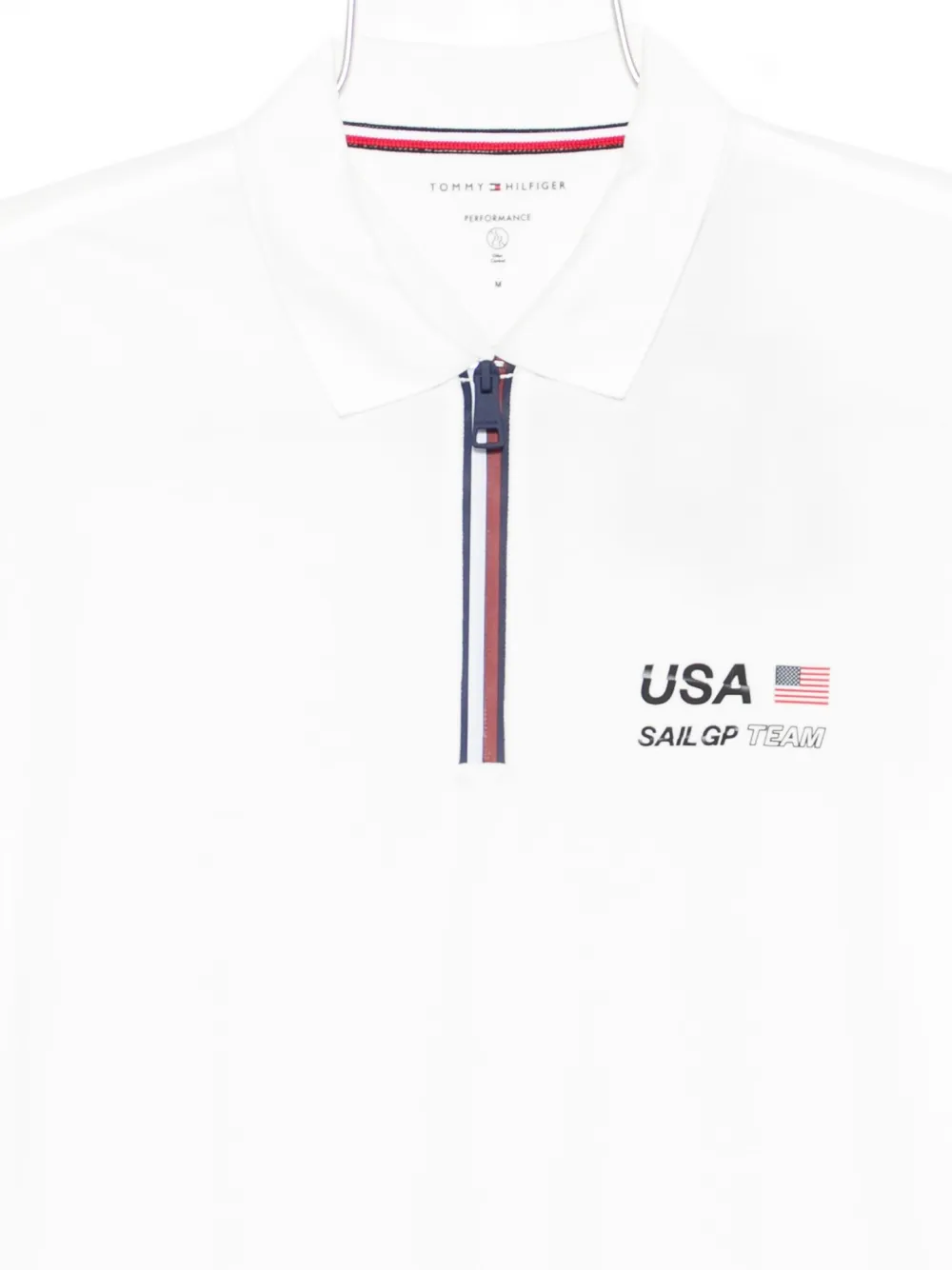 Tommy Hilfiger X Sail Gp Zip-neck Polo Shirt In White