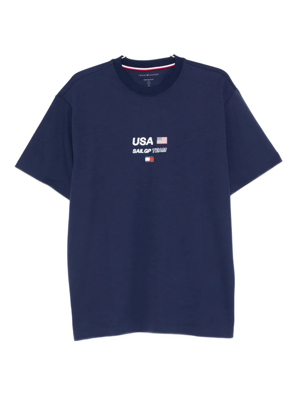 Tommy Hilfiger Text-print T-shirt In Blue
