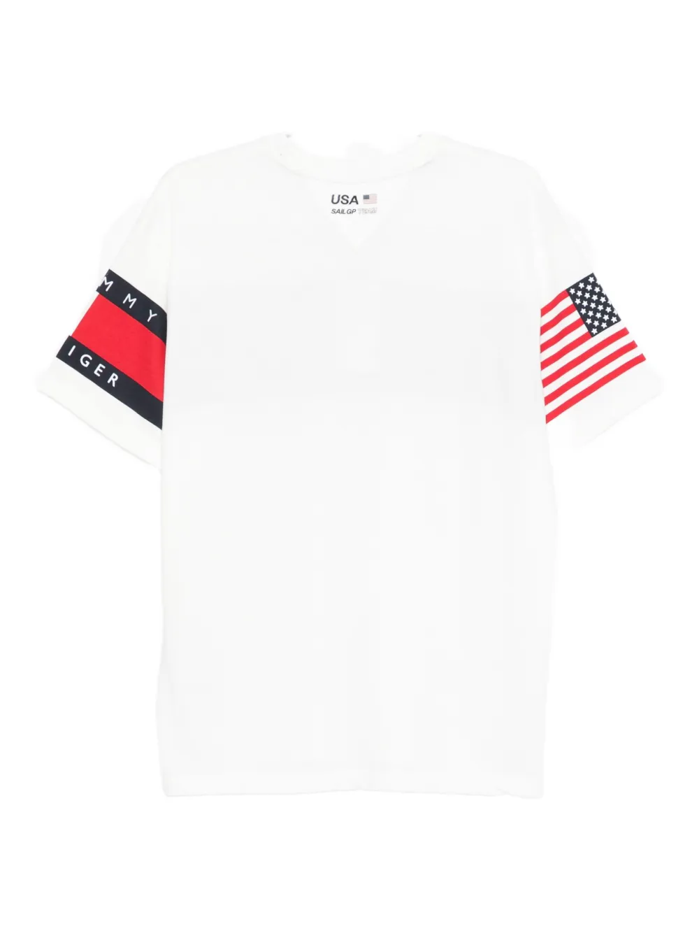Tommy Hilfiger X U.s. Sail Gp Graphic-print T-shirt In White