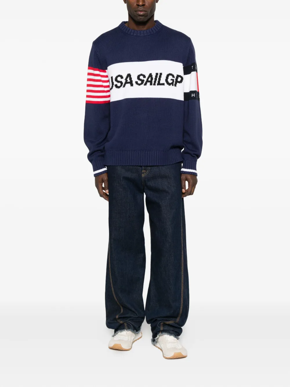 Tommy Hilfiger X Sail Gp Usa Sweater In Blue