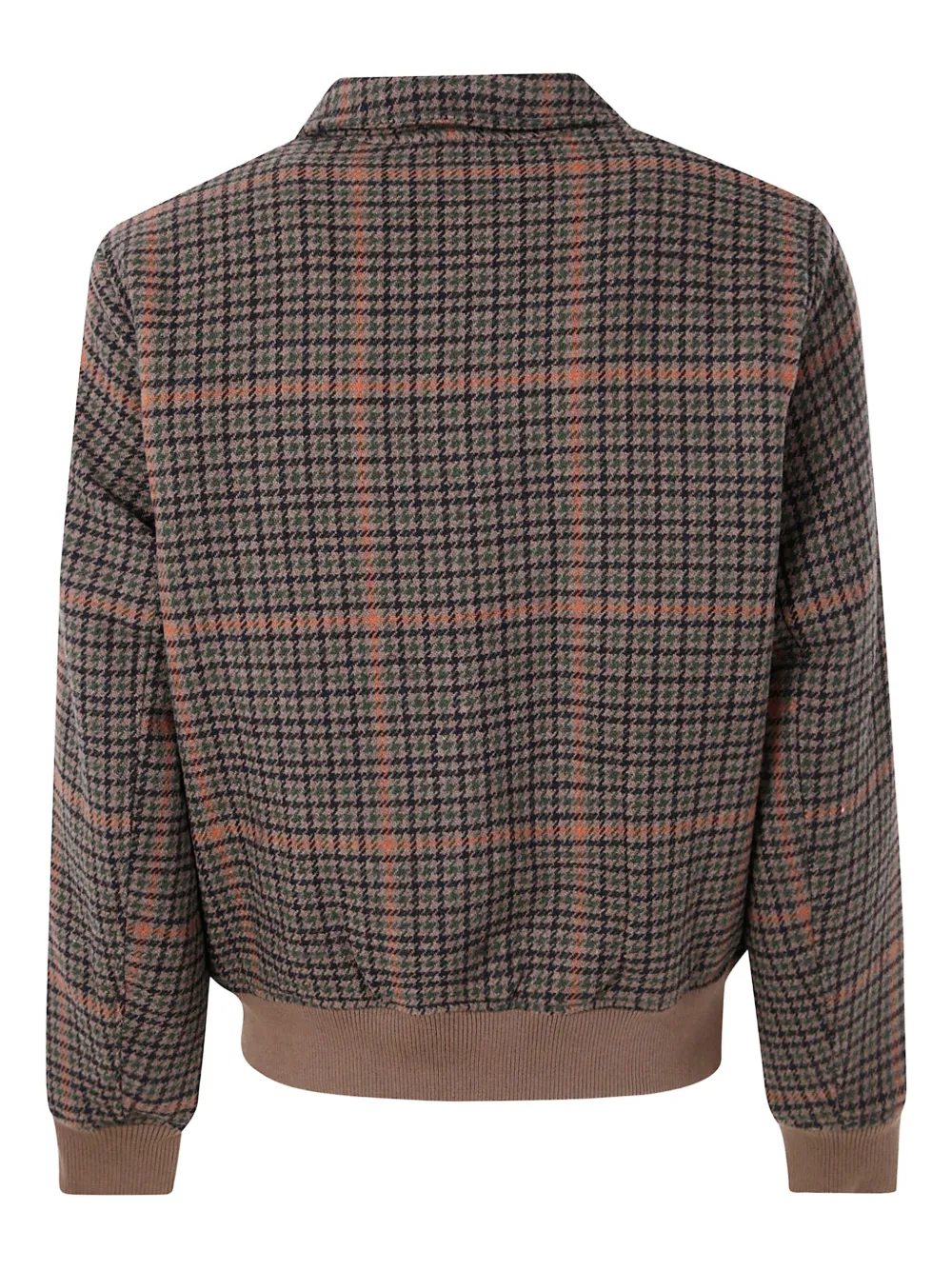 Les Deux Houndstooth Wool Bomber Jacket In Multi