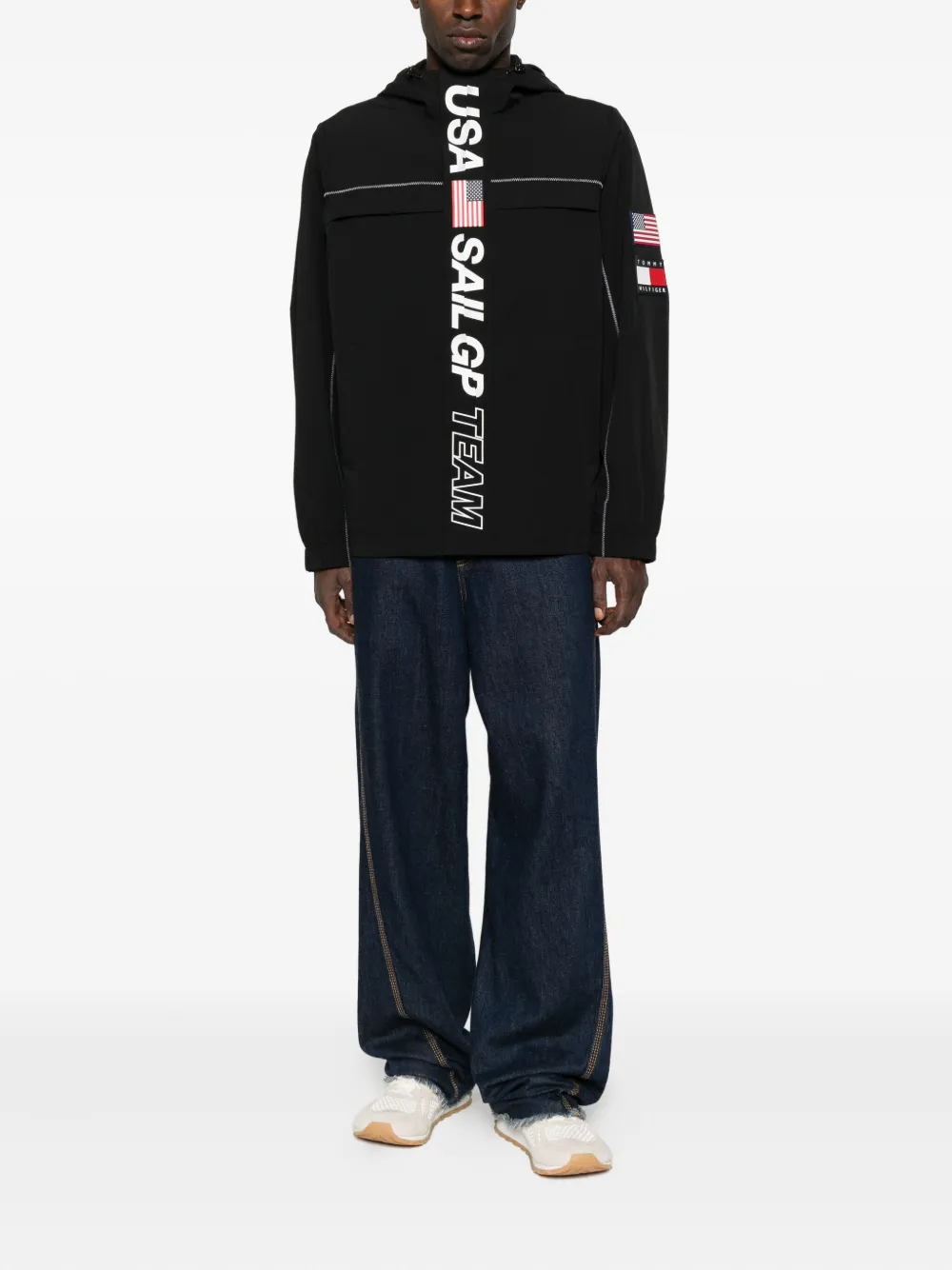 Tommy Hilfiger X Sail Gp Team Usa Jacket In Black