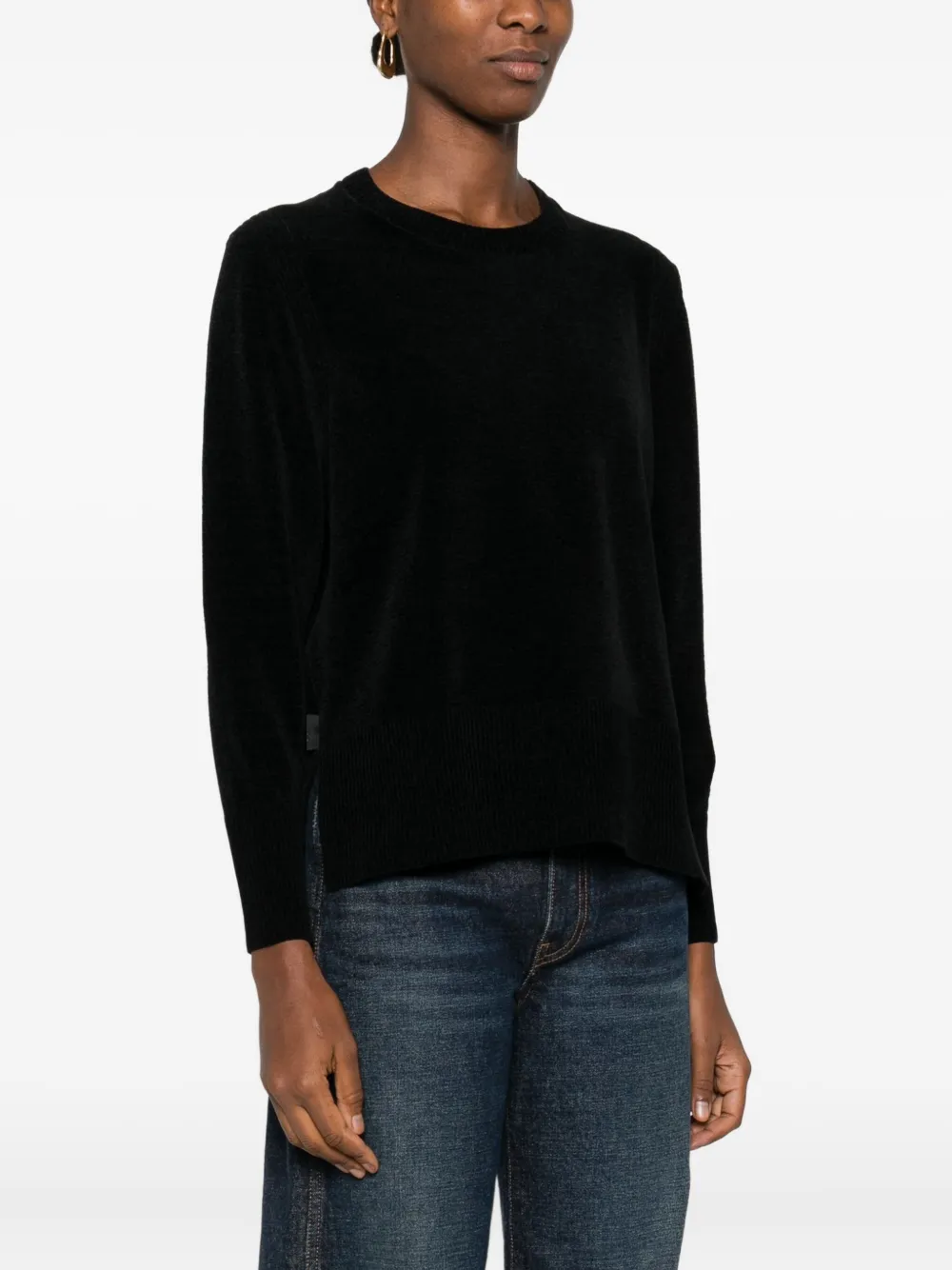 Rrd Round-neck Long-sleeve Sweater In Black