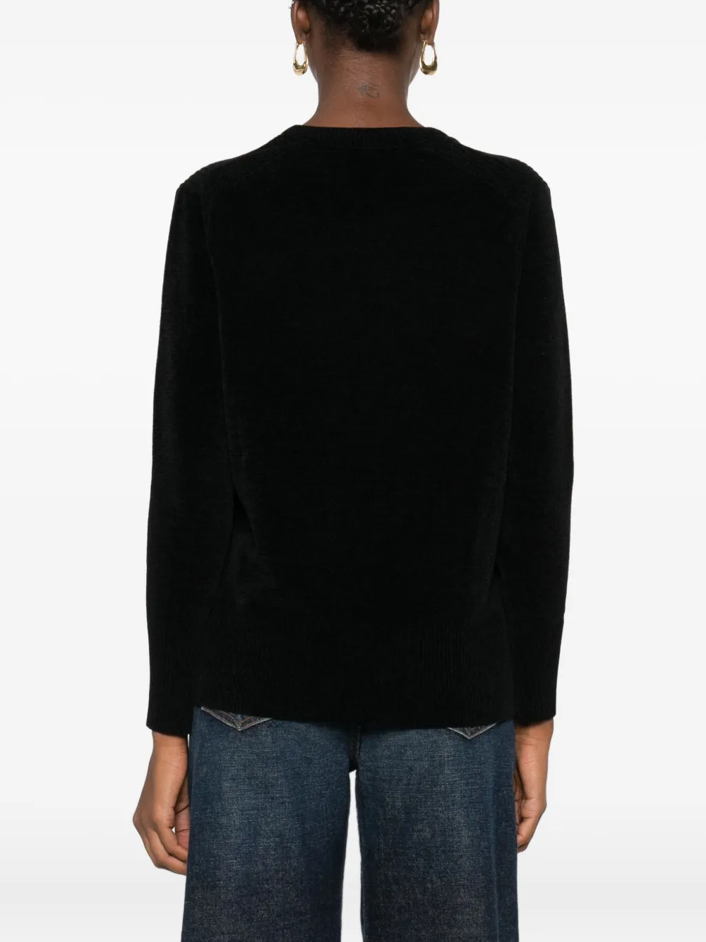 Rrd Round-neck Long-sleeve Sweater In Black