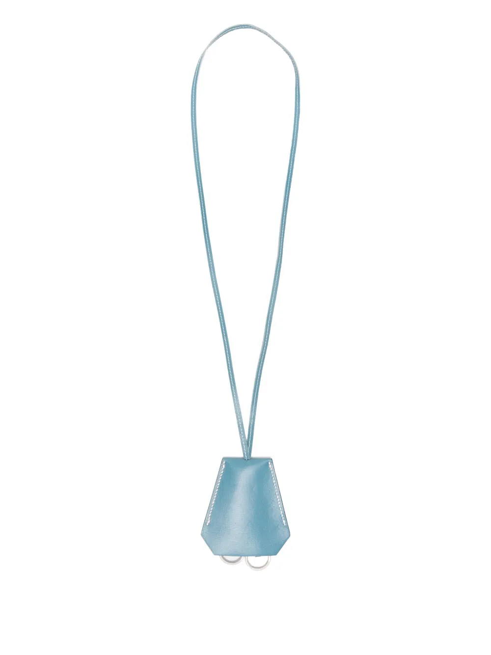 Hermès Pre-Owned leather keyring necklace | Blue | Image 1