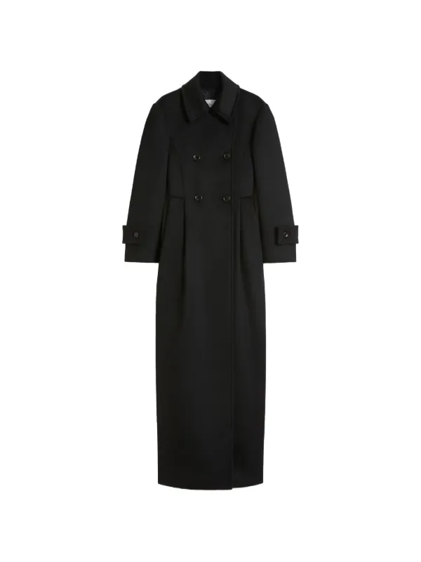 Max Mara Double-breasted Coat in Black