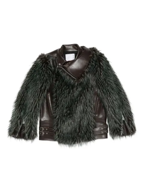 sacai panelled jacket