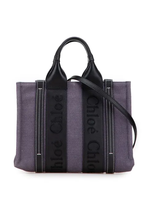 Chloé Pre-Owned 2010-2025 Small Canvas Woody Tote satchel