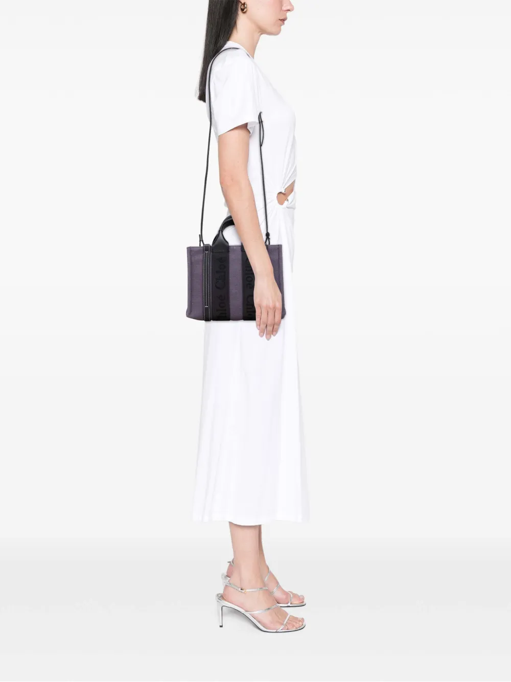 Chloé Pre-Owned 2010-2025 Small Canvas Woody Tote satchel | Pre-Owned | Image 2