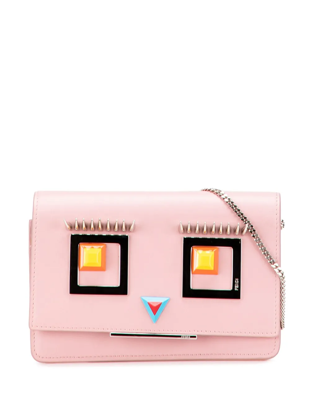 Fendi Pre-Owned 2010-2025 Leather Hypnoteyes Wallet on Chain crossbody bag | Pink | Image 1