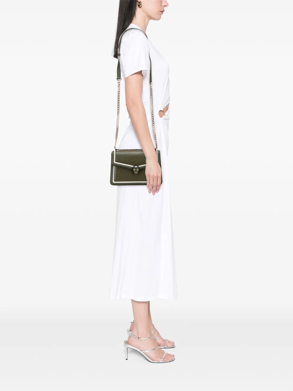 Bvlgari Pre-Owned 2021-2025 Quilted Calfskin Diamond Blast Serpenti Forever crossbody bag | Pre-Owned | Image 2