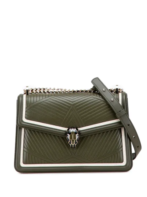Bvlgari Pre-Owned 2021-2025 Quilted Calfskin Diamond Blast Serpenti Forever crossbody bag