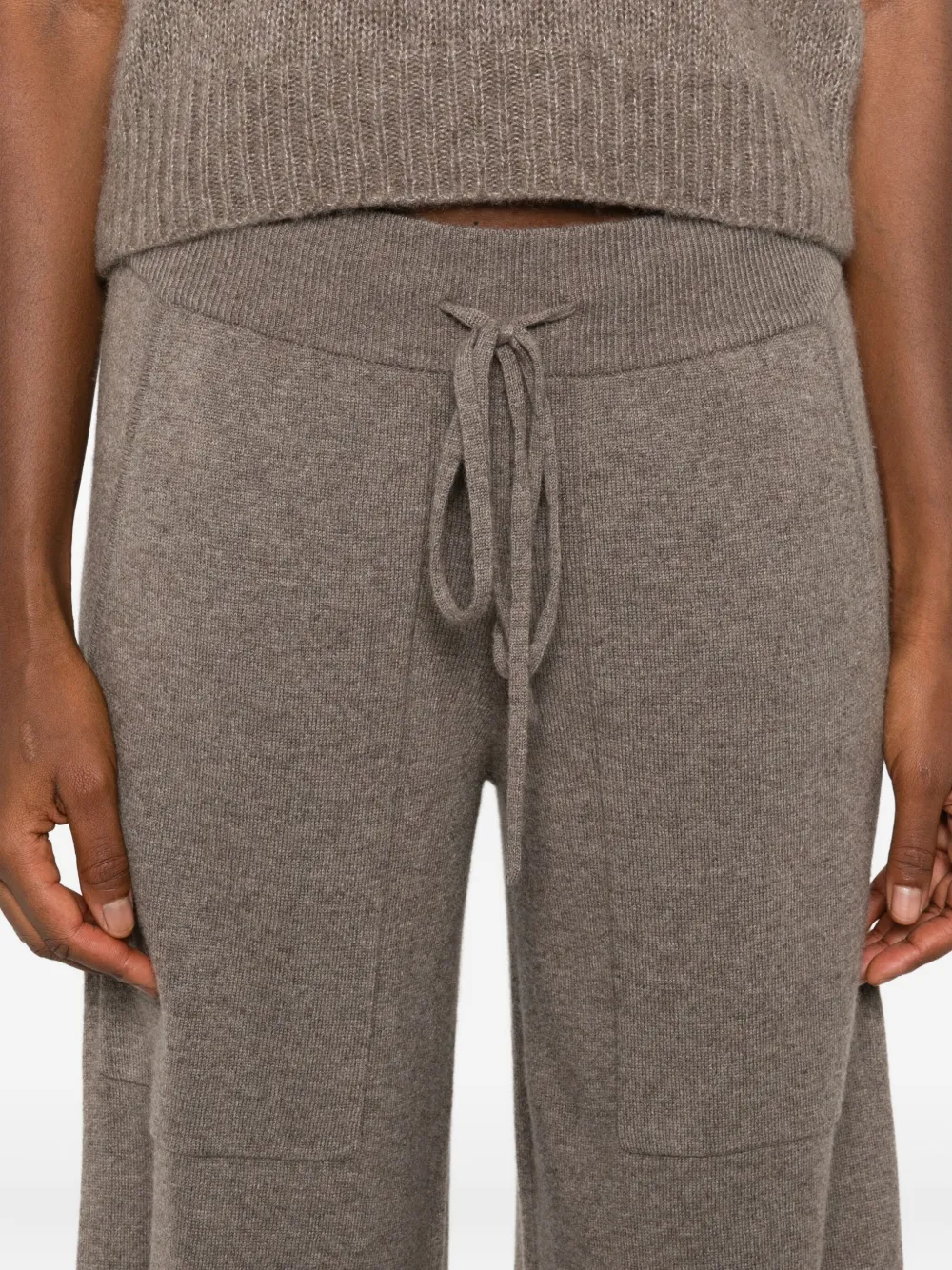 Lisa Yang Drawstring Trousers In Brown