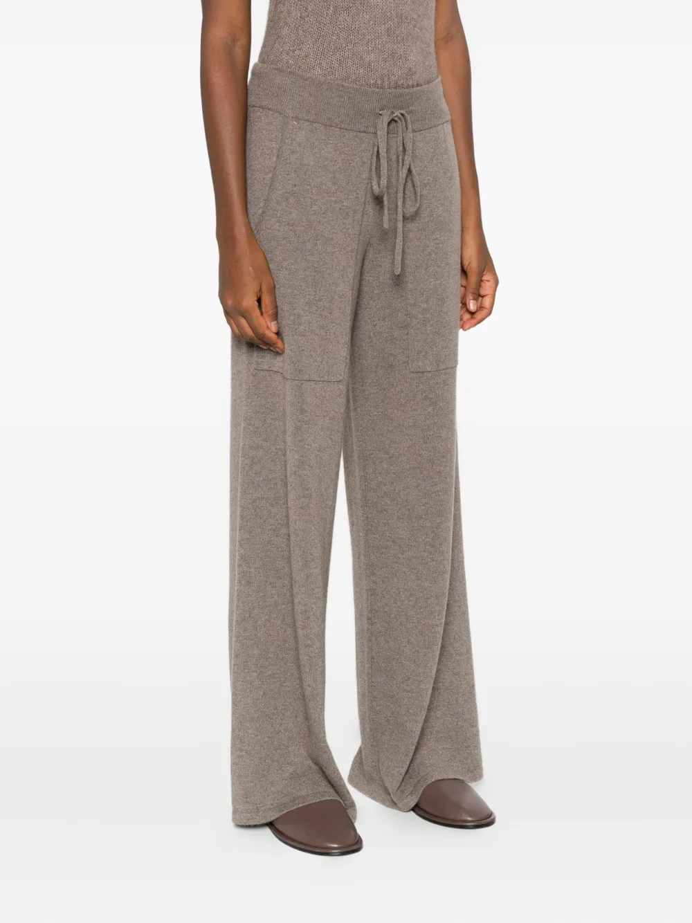 Lisa Yang Drawstring Trousers In Brown