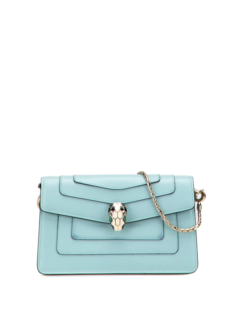 Bvlgari Pre-Owned 2000-2025 Medium Calfskin Serpenti Forever shoulder bag | Blue | Image 1