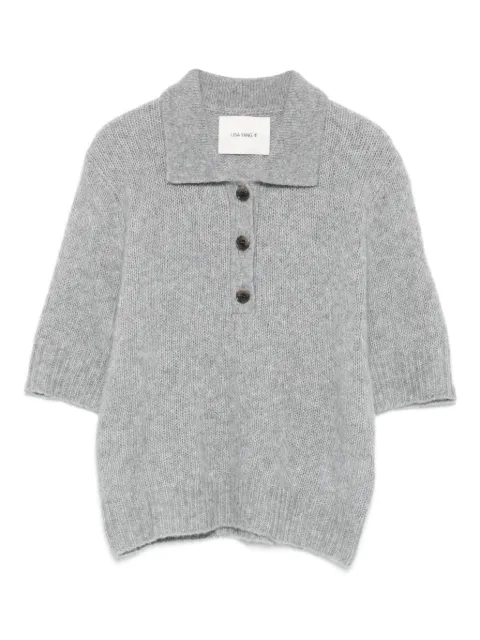 Lisa Yang polo button sweater