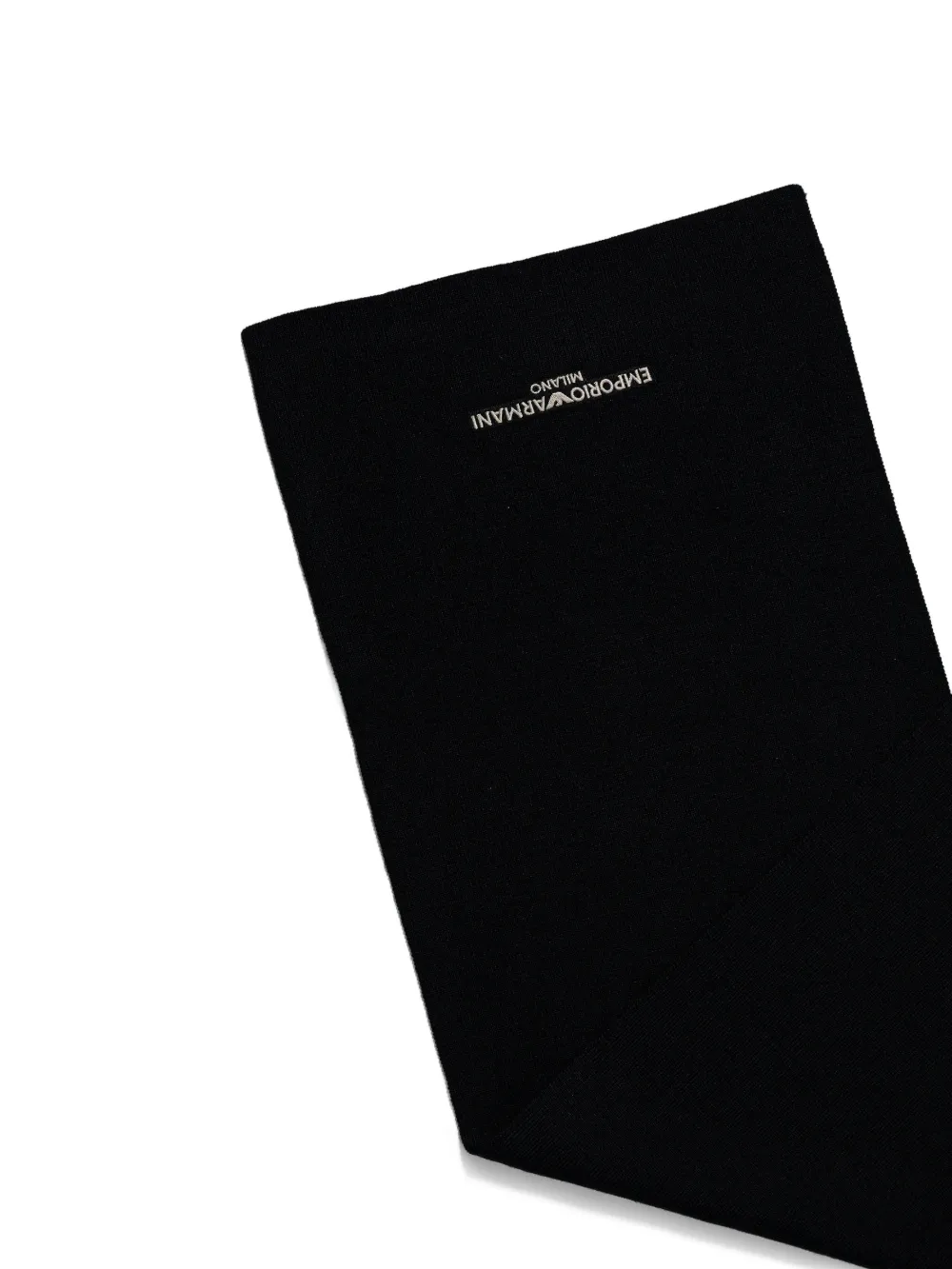 Emporio Armani logo-detail scarf - Zwart