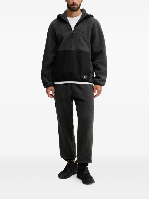 Ea7 Emporio Armani ハーフジップ パーカー | グレー | FARFETCH JP
