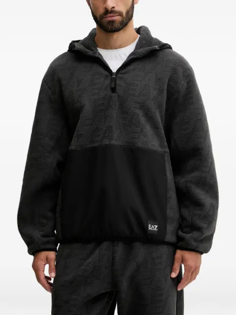 Ea7 Emporio Armani Felpa con mezza zip