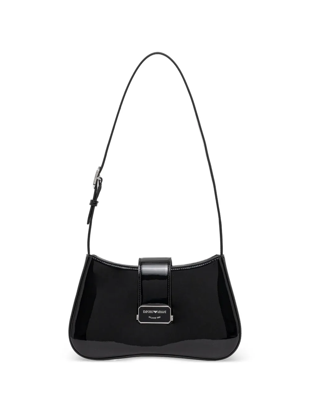 Emporio Armani buckle-strap shoulder bag - Nero