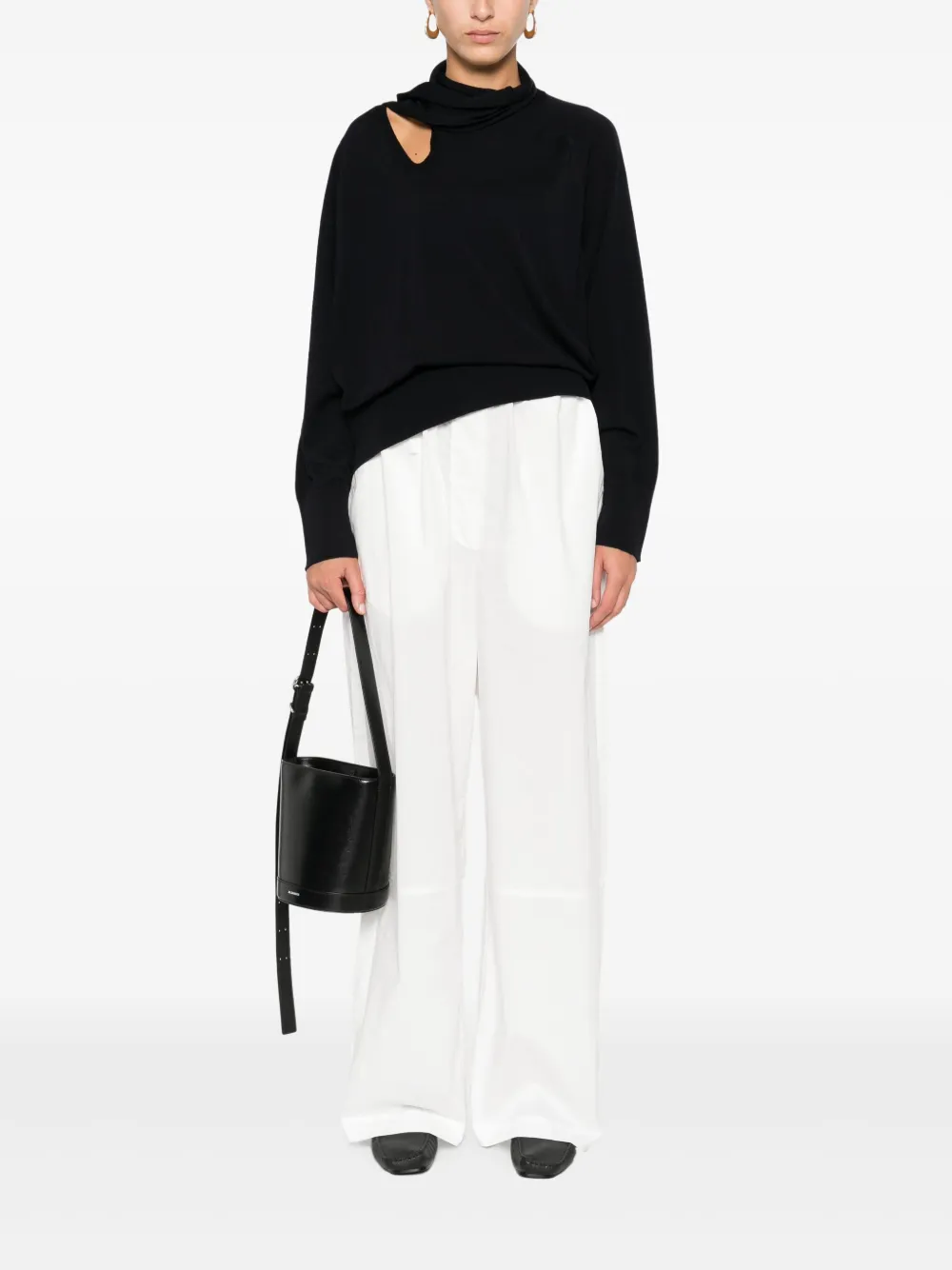 Incotex cut-out detail sweater | Knitted Sweaters | Image 2