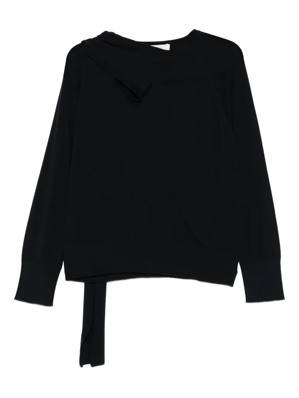 Incotex cut-out detail sweater | Black | Image 1