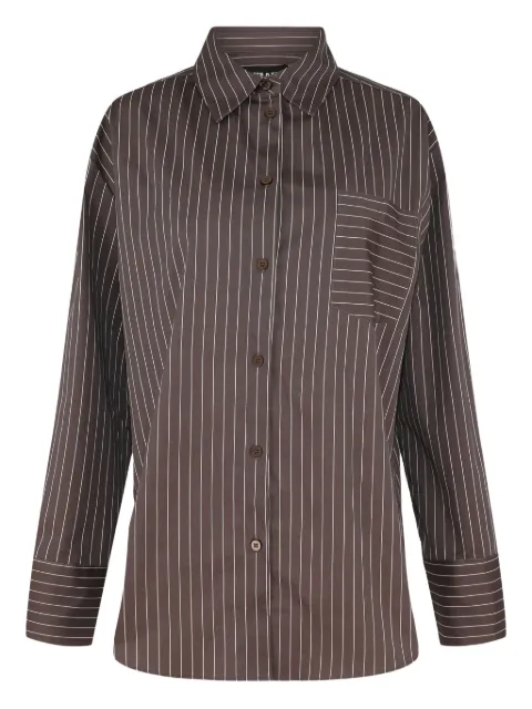 Seroya pinstripe-pattern button-down shirt