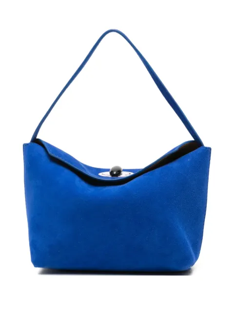 Christopher Esber mini turn-lock suede tote bag