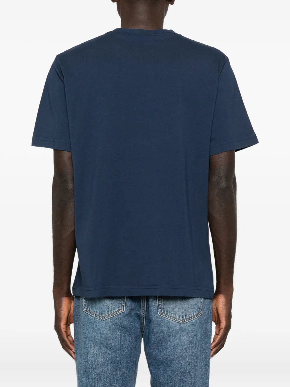 Maison Kitsuné T-shirt met logoprint Blauw