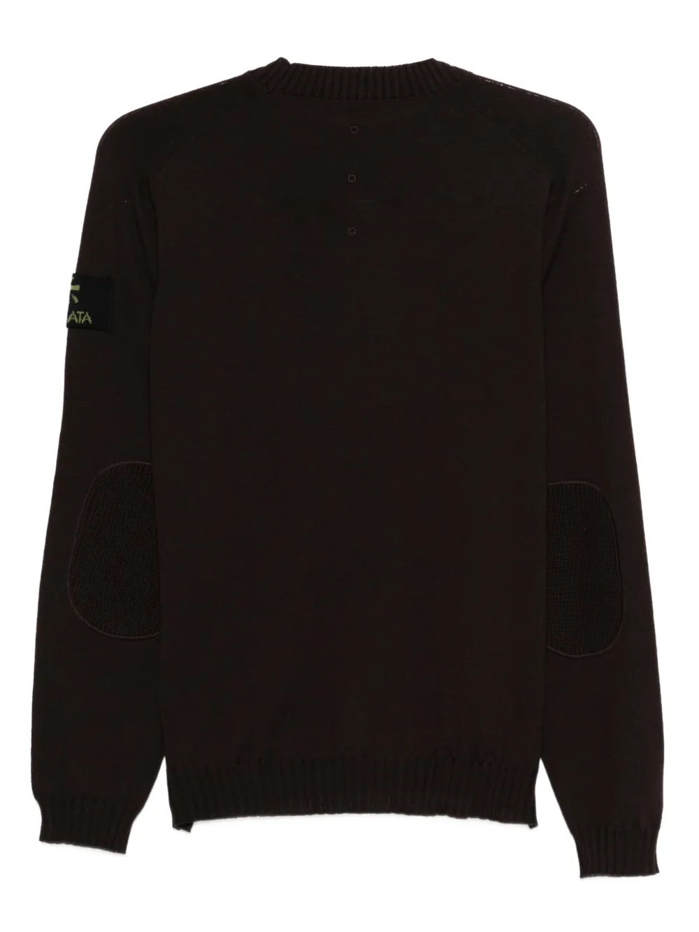 Premiata logo-patch crew-neck sweater - Bruin