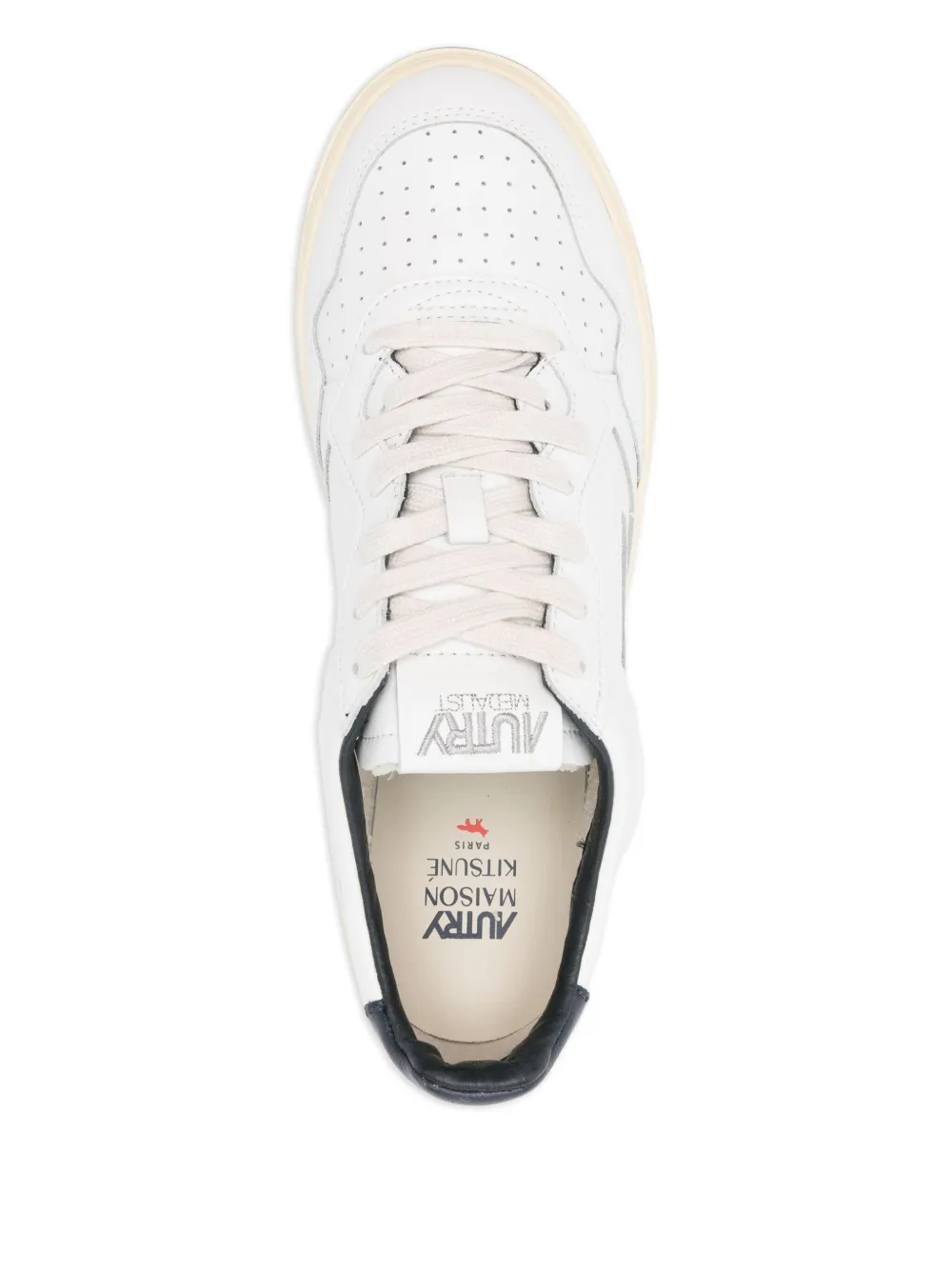 Maison Kitsuné Sneakers met logopatch Wit