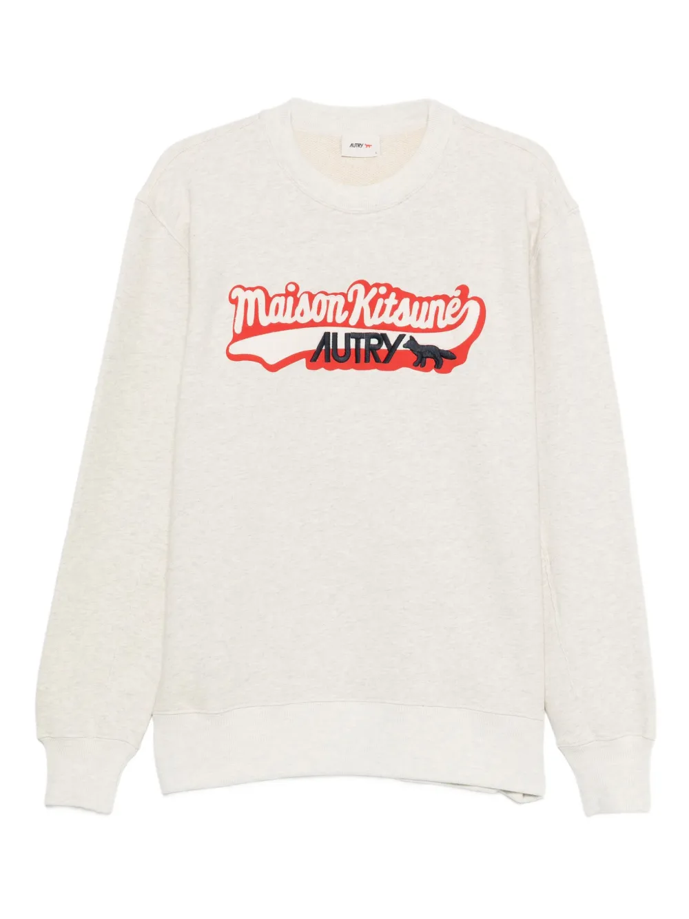 Maison Kitsuné sudadera con logo estampado en colaboración con Autry | gris | Image 1