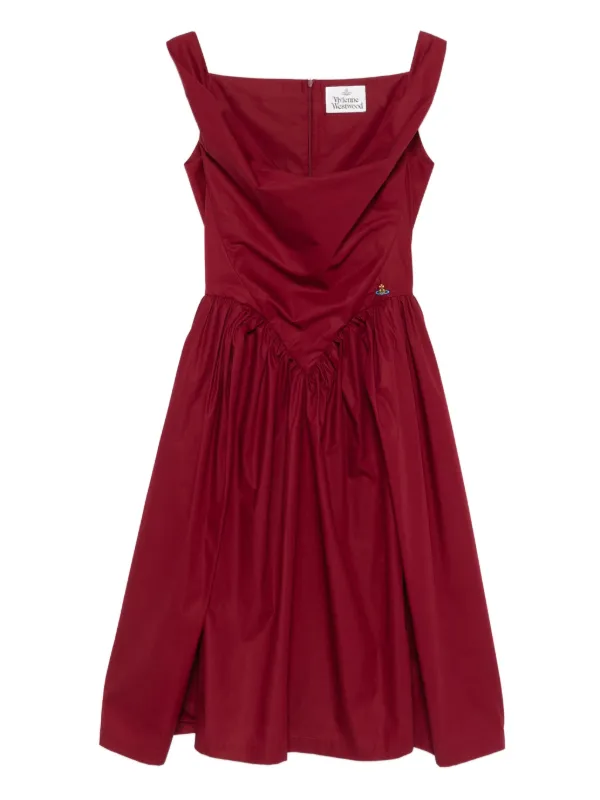 Vivienne Westwood Panelled Midi Dress | Red | FARFETCH EE