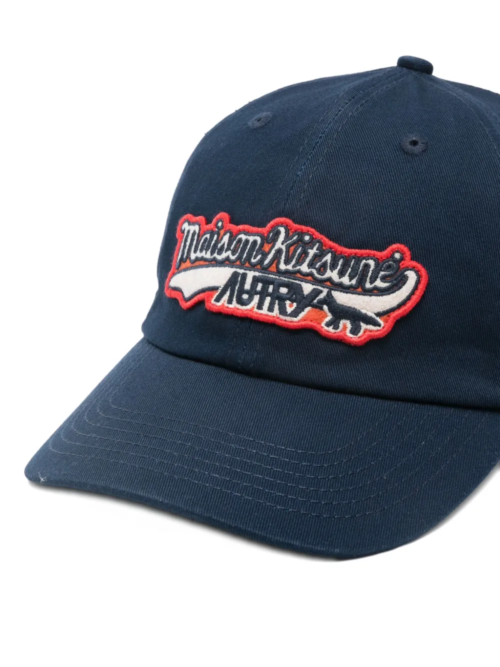 Maison Kitsuné x Autry pet met logopatch Blauw
