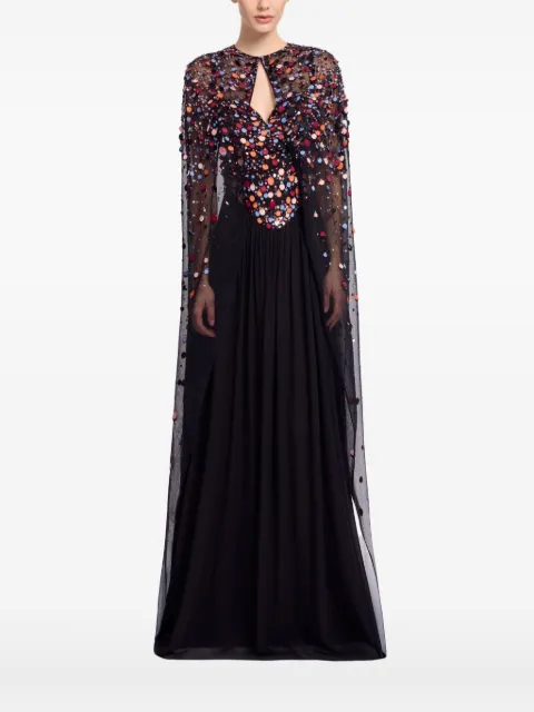 Elie Saab sequin-embellished cape