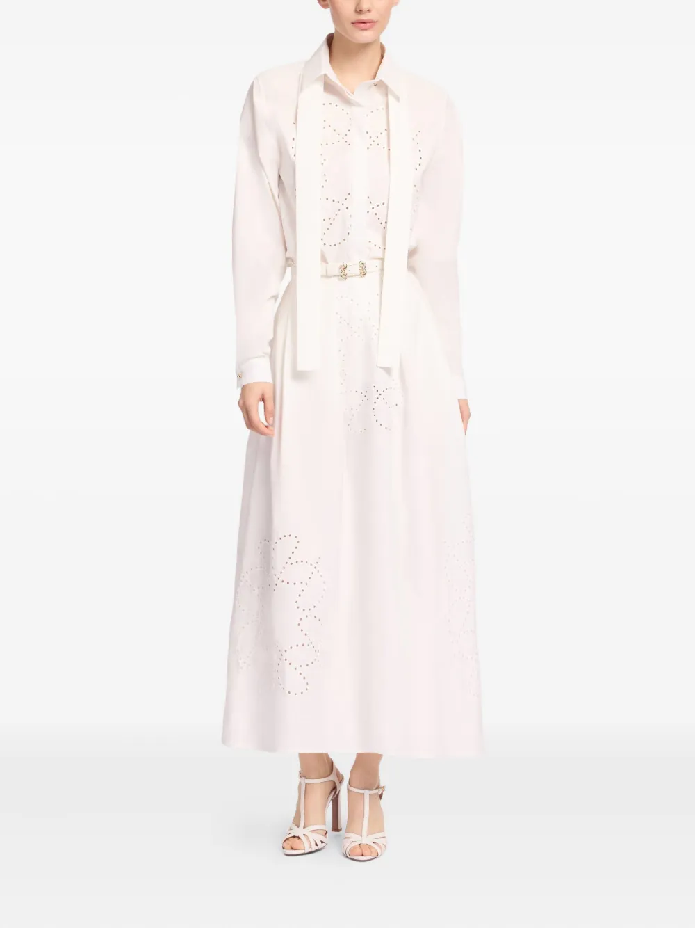 Elie Saab monogram-embroidered skirt | A-Line Skirts | Image 2