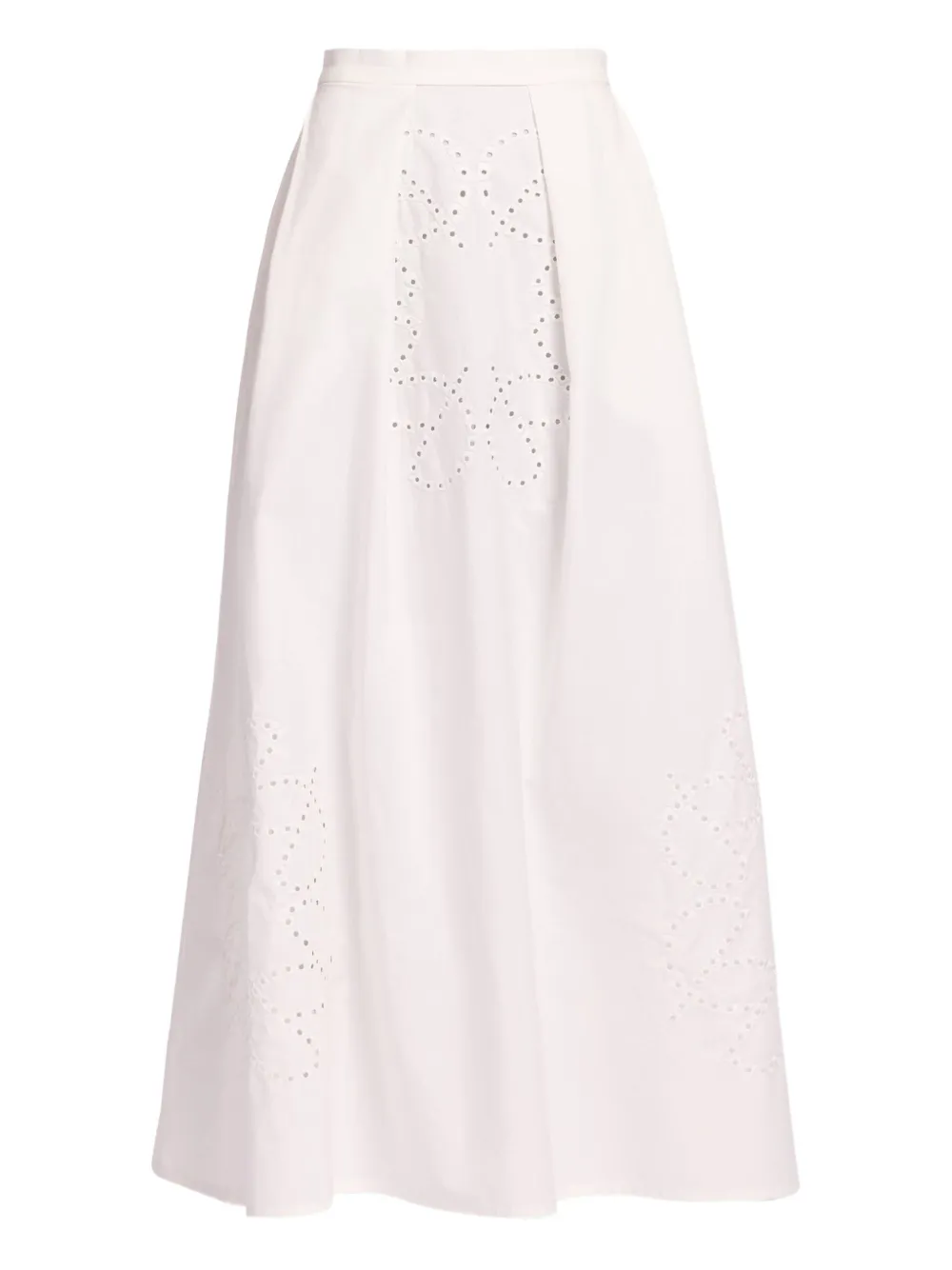 Elie Saab monogram-embroidered skirt | Neutrals | Image 1