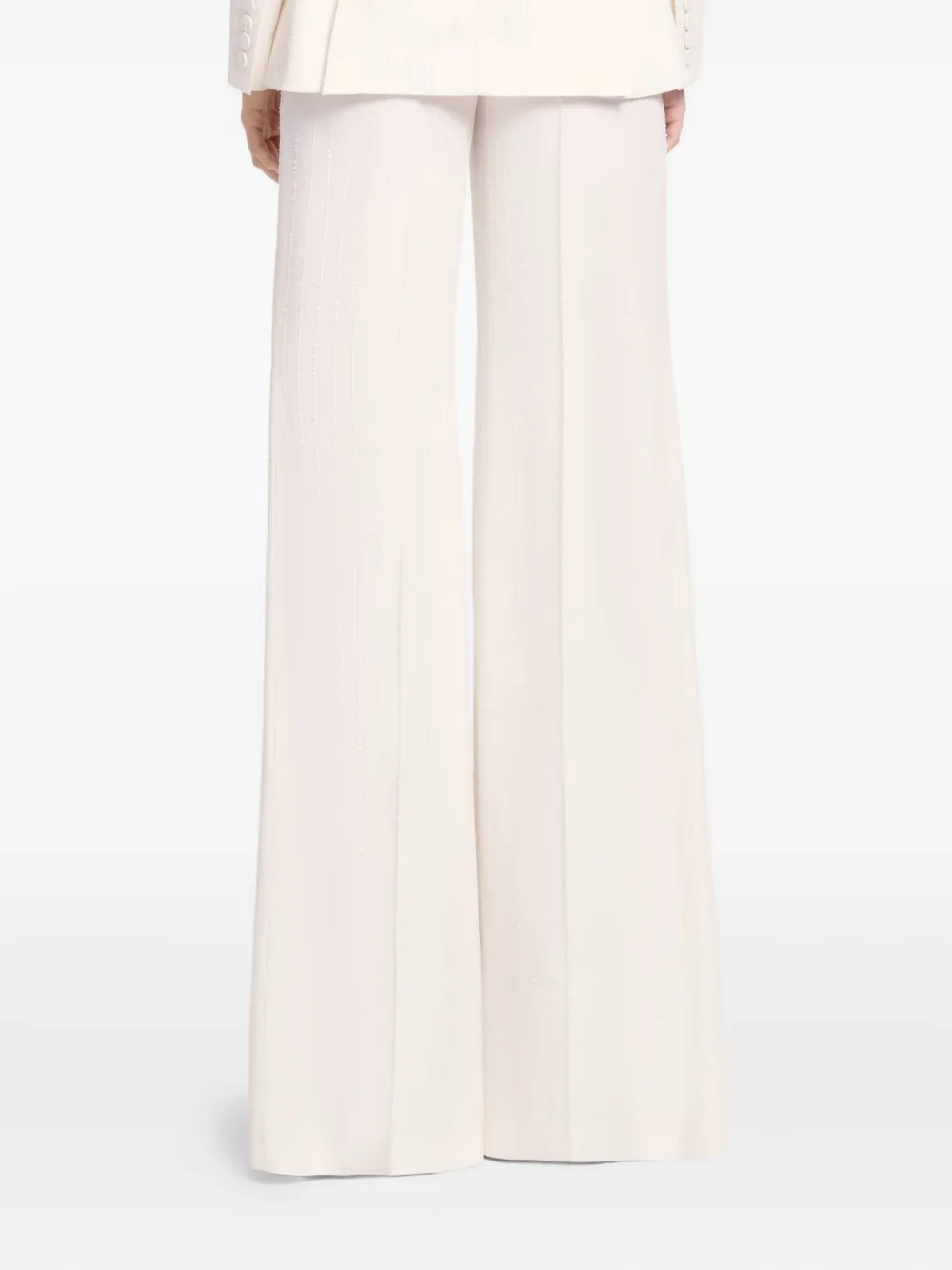 Elie Saab Broek met krijtstreep Wit