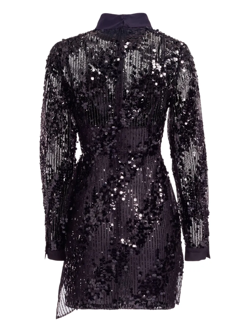 Elie Saab Mini-jurk met lange mouwen Zwart