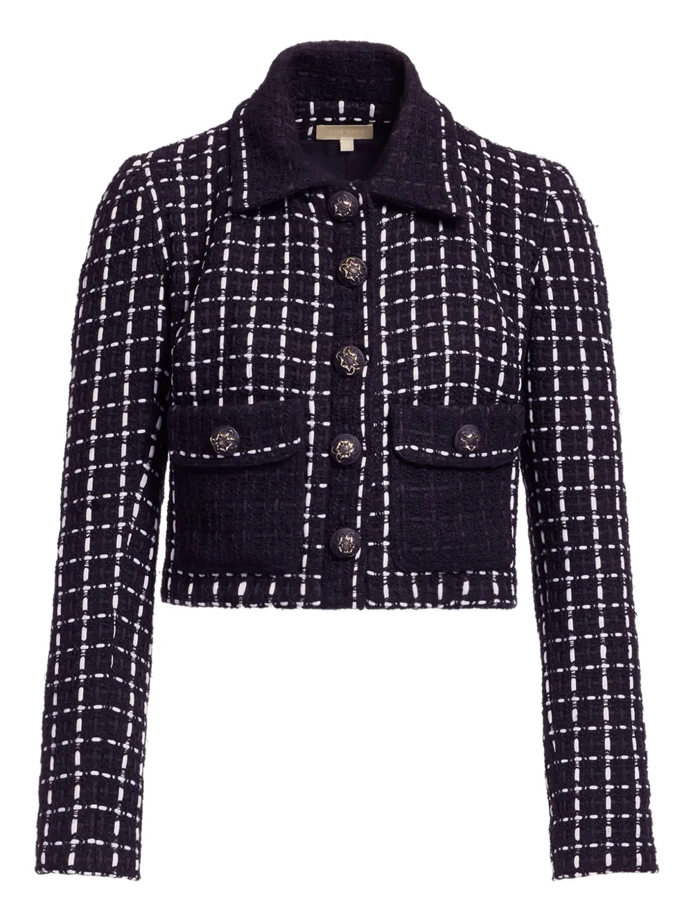 Elie Saab tweed pocket jacket - Nero