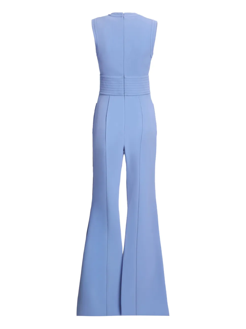 Elie Saab Jumpsuit met ronde hals en veters Blauw