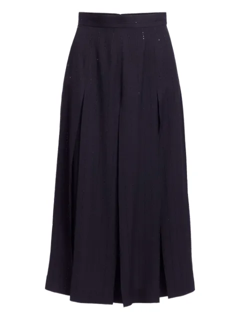 Elie Saab falda con estampado de rayas diplomáticas