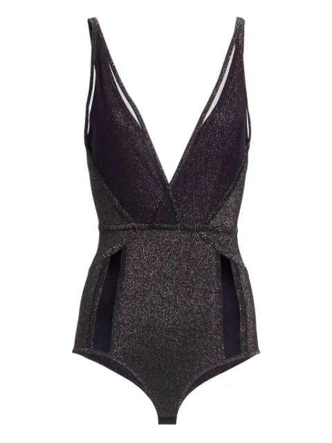 Elie Saab body tejido metalizado