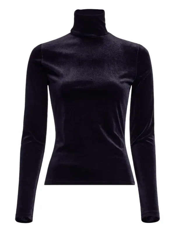 Elie Saab Velvet T-shirt in Black