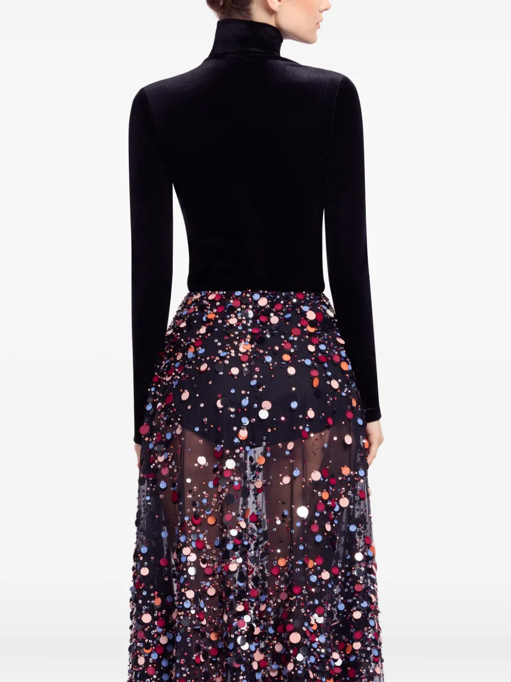 Elie Saab Velvet T-shirt In Black