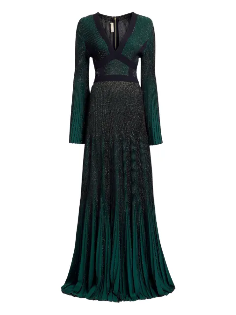 Elie Saab pleated knit maxi dress