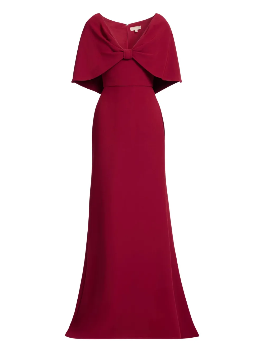 Elie Saab robe longue à col v | rouge | Image 1