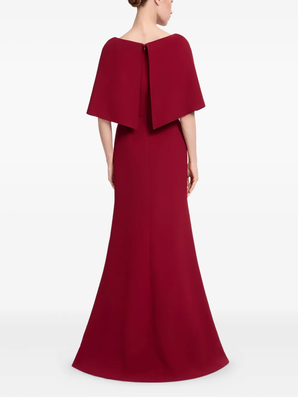 Elie Saab Maxi-jurk met V-hals Rood