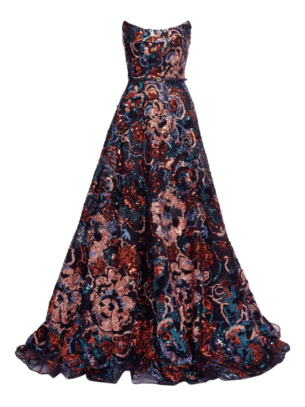 Elie Saab sequin-embellished maxi dress | Black | Image 1
