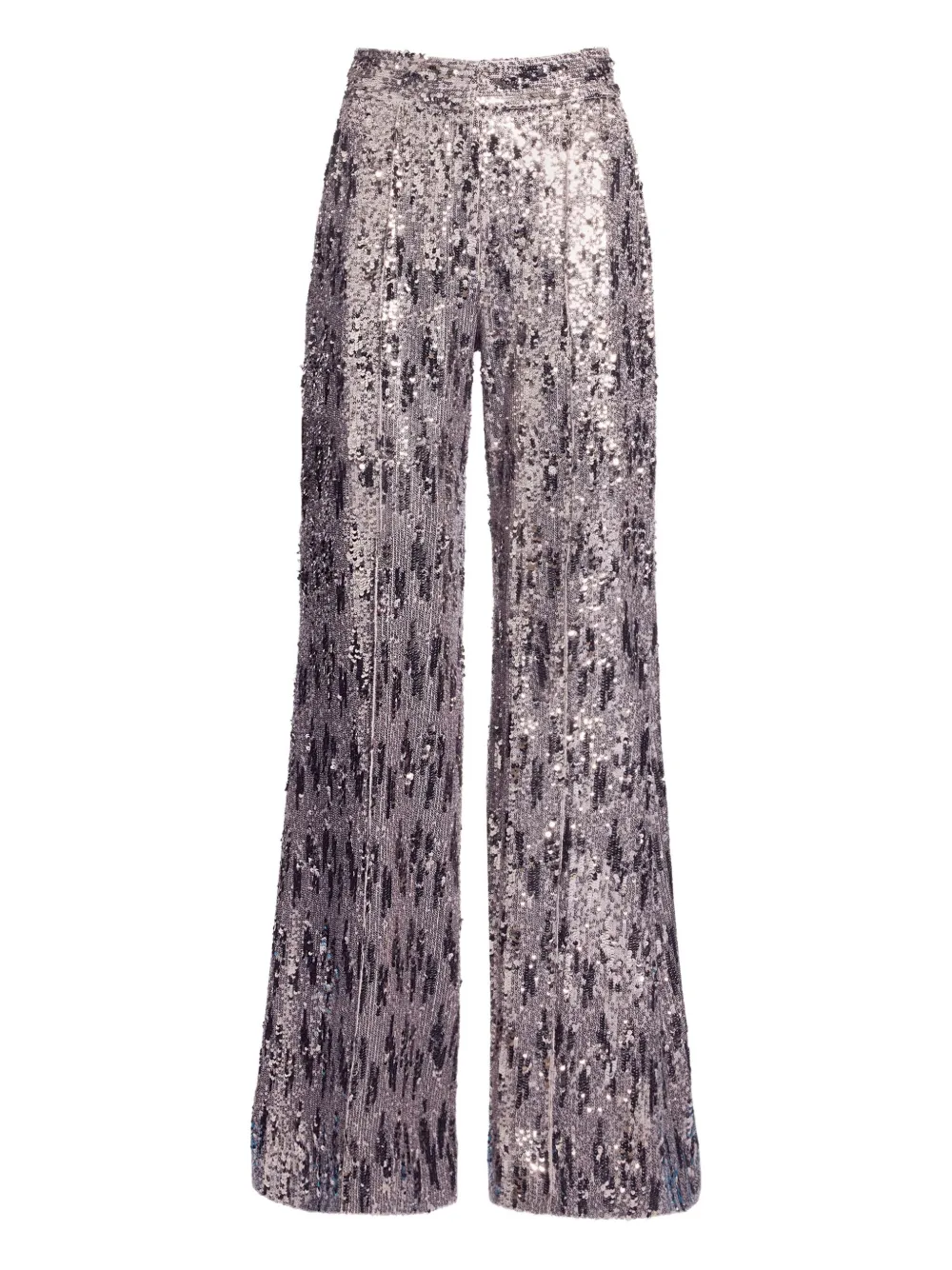 Elie Saab Sequin-embellished Pants In Silver